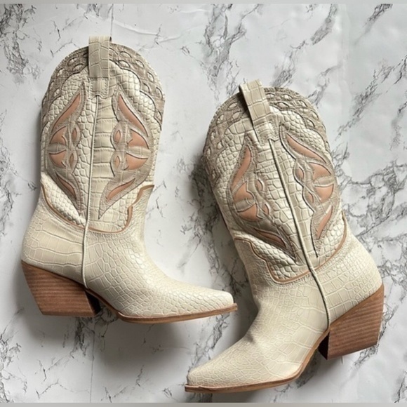 Steve Madden Wynter Western Cowgirl Boots Size-8.5 - Picture 8 of 11